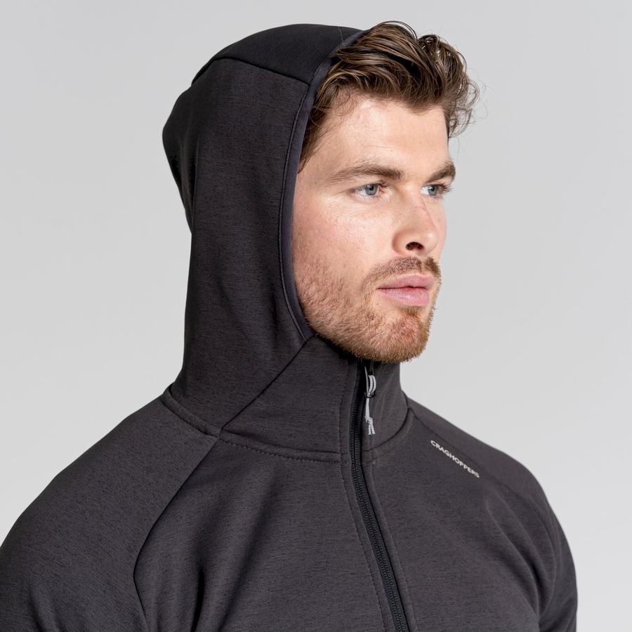 Men's Craghoppers Dynamic Pro Hooded Jackets Black | MVO2497ST