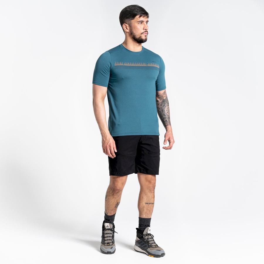 Men's Craghoppers Dynamic Short Sleeved T-Shirts Green | XKV6316GZ