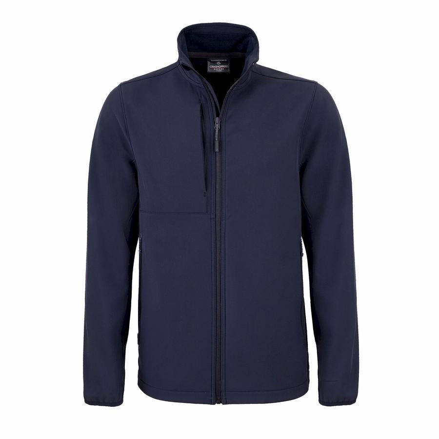 Men's Craghoppers Expert Basecamp Softshell Jackets Navy | EQQ3421TO