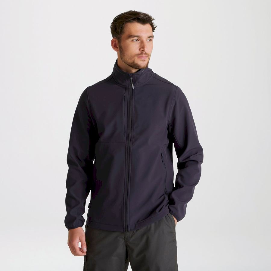 Men's Craghoppers Expert Basecamp Softshell Jackets Navy | EQQ3421TO