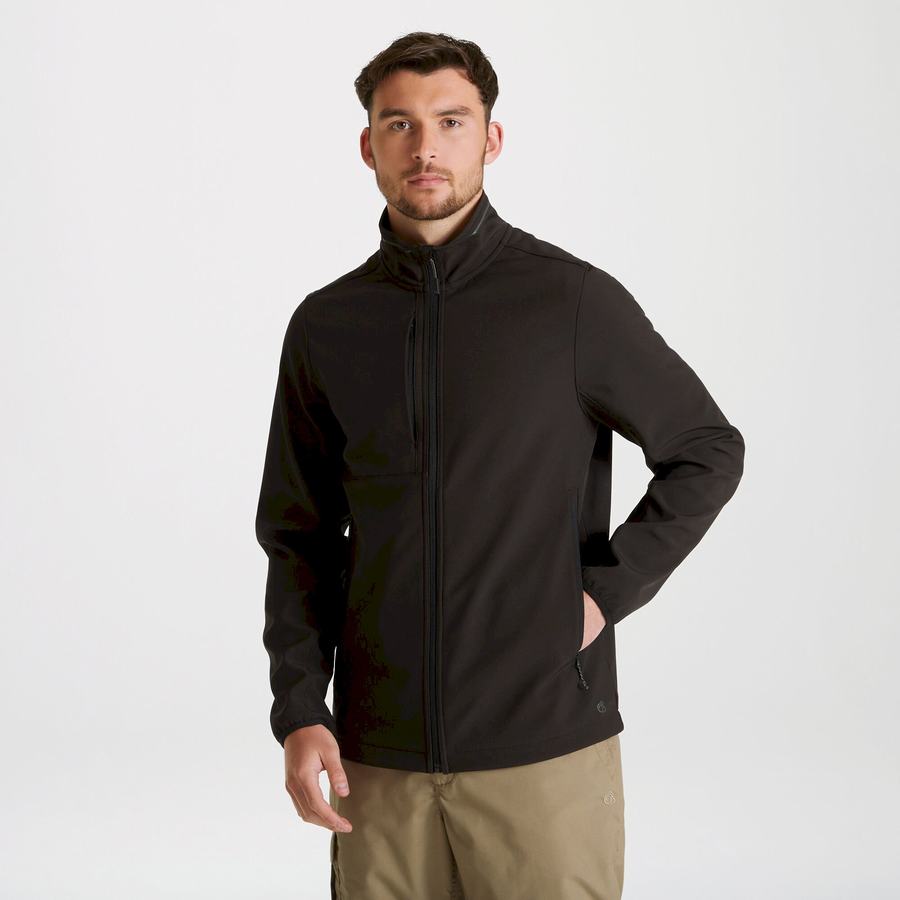 Men's Craghoppers Expert Basecamp Softshell Jackets Black | FVL2365DZ