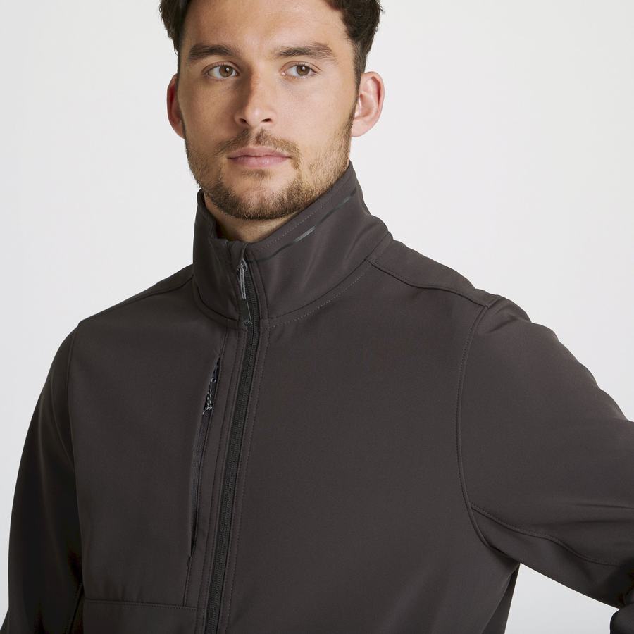 Men's Craghoppers Expert Basecamp Softshell Jackets Dark Grey | WEY4126TV