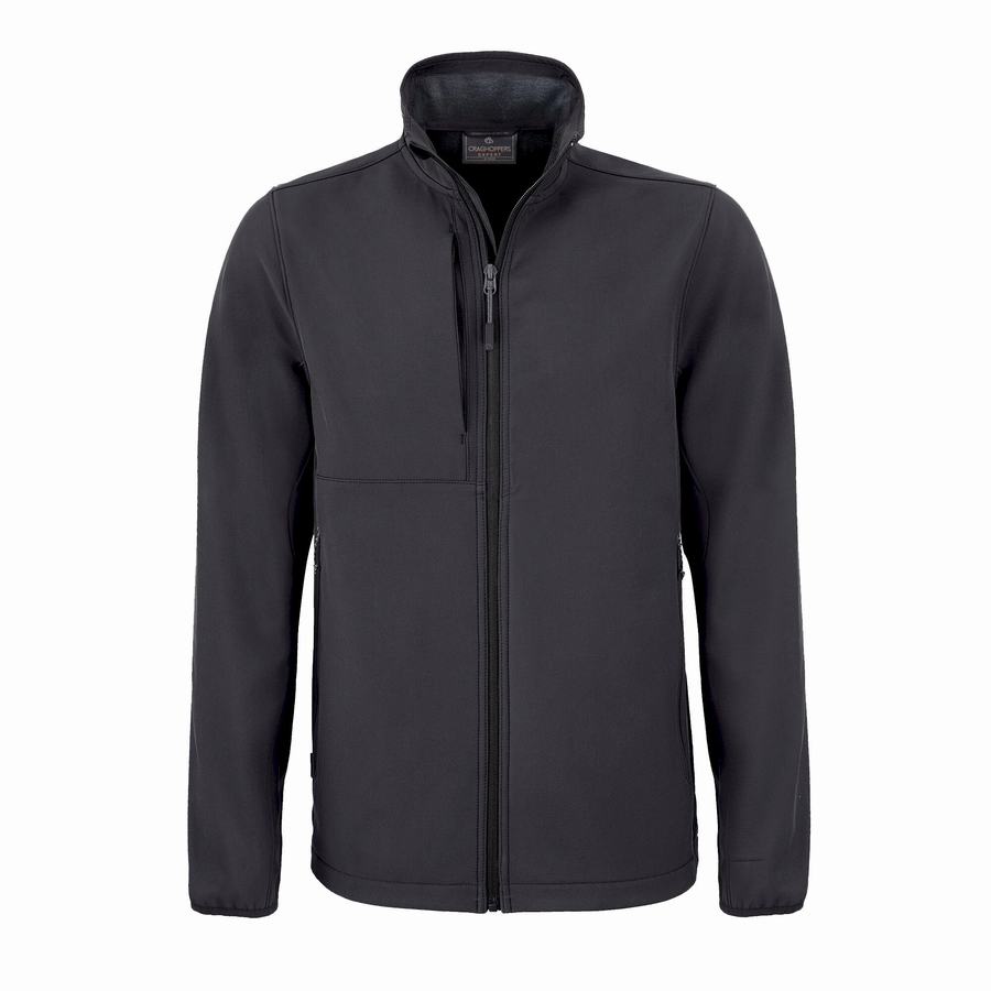 Men's Craghoppers Expert Basecamp Softshell Jackets Dark Grey | WEY4126TV