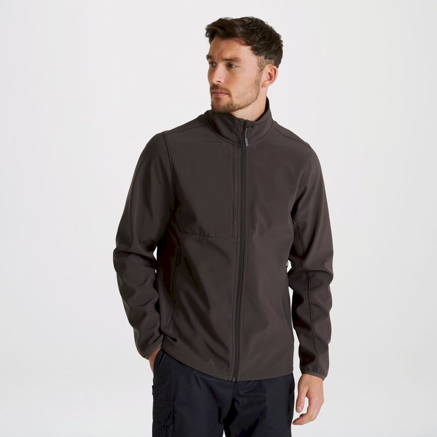 Men's Craghoppers Expert Basecamp Softshell Jackets Dark Grey | WEY4126TV