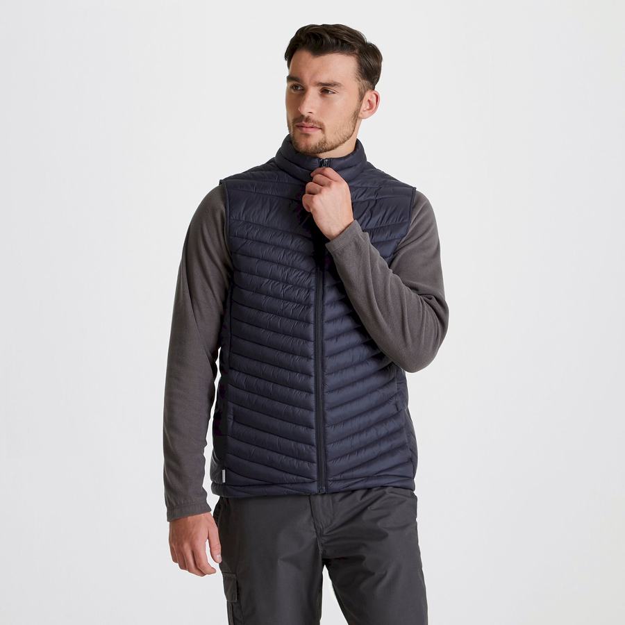 Men's Craghoppers Expert Expolite Thermal Vest Gilets Navy | BBZ5690AA