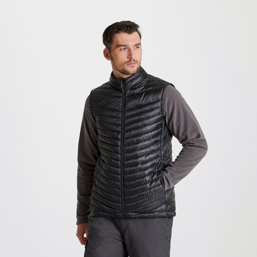 Men's Craghoppers Expert Expolite Thermal Vest Gilets Black | VKG6343BF