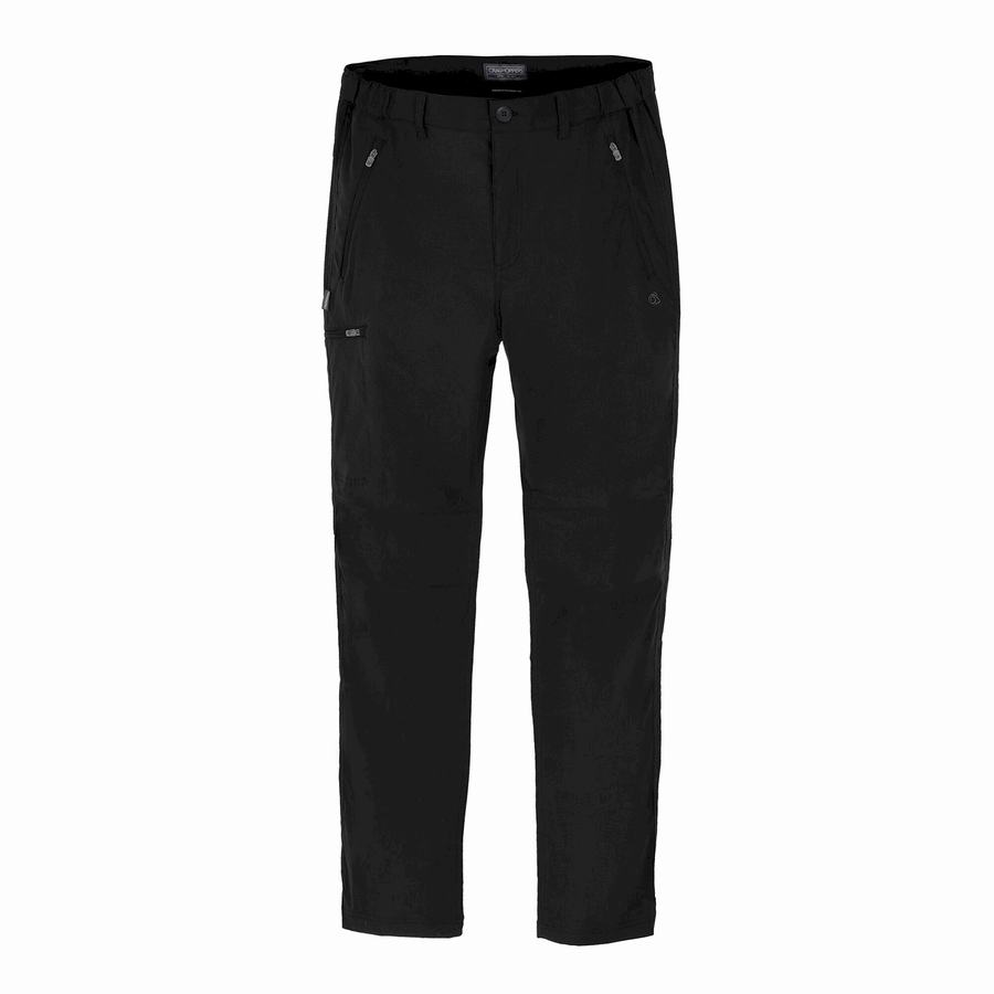 Men's Craghoppers Expert Kiwi Pro Stretch Trousers Black | UIG276UI