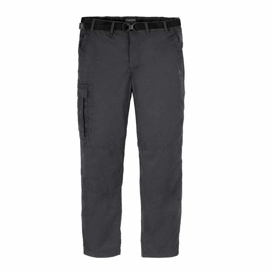 Men's Craghoppers Expert Kiwi Tailored Trousers Dark Grey | JUY7378BY