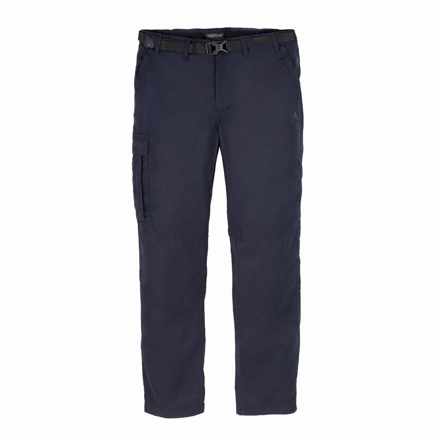 Men's Craghoppers Expert Kiwi Tailored Trousers Navy | TUR7564WB