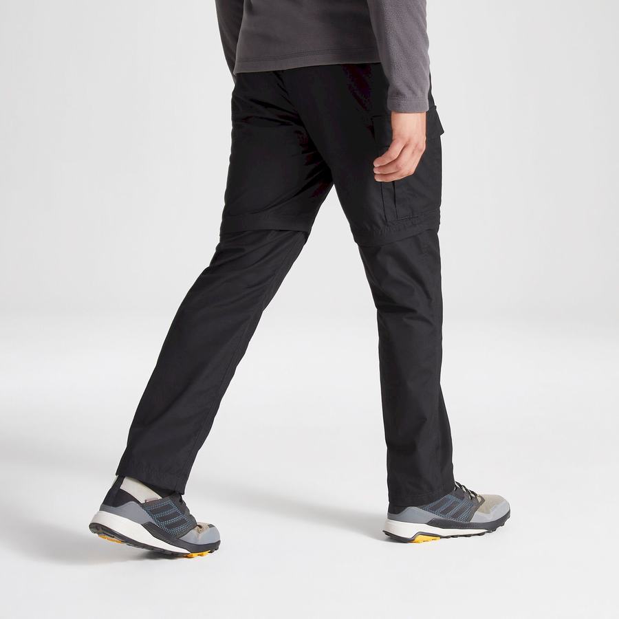 Men's Craghoppers Expert Kiwi Tailored Trousers Black | VTK84100NB