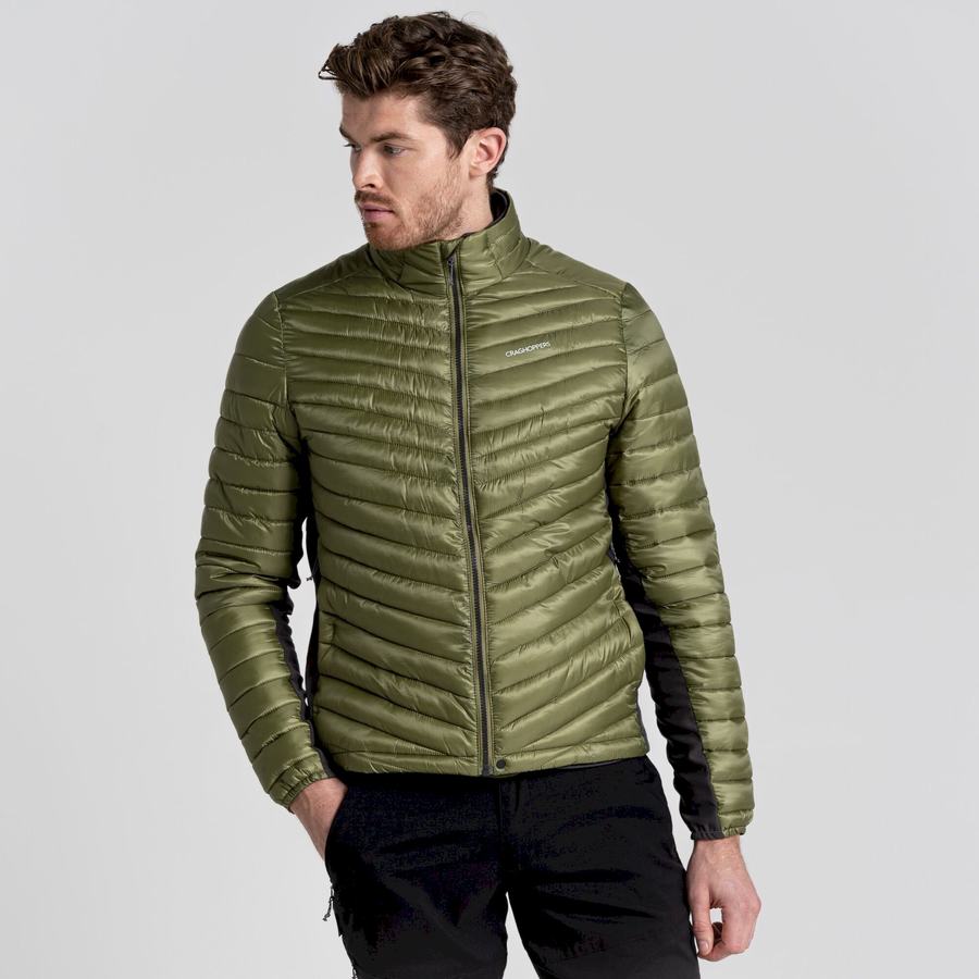 Men's Craghoppers ExpoLite Insulated Jackets Olive Green | USX6820GS