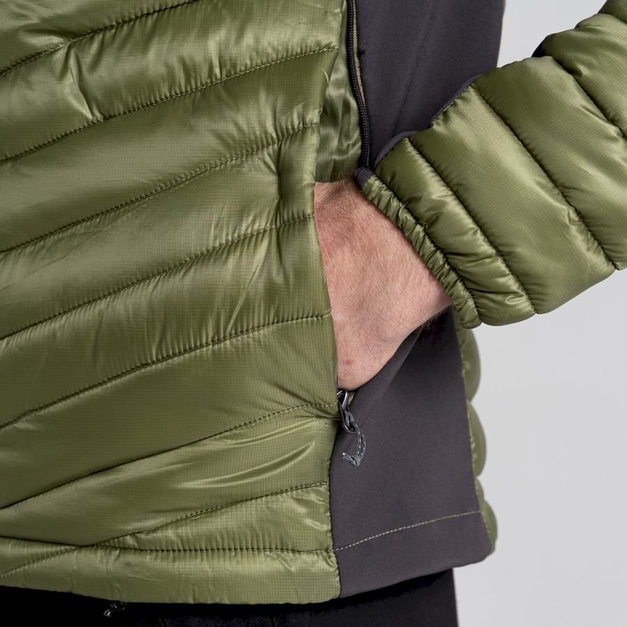 Men's Craghoppers ExpoLite Insulated Jackets Olive Green | USX6820GS