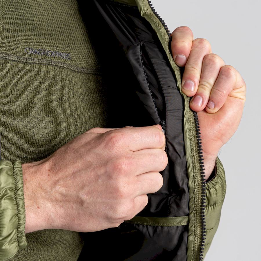 Men's Craghoppers ExpoLite Insulated Jackets Olive Green | USX6820GS