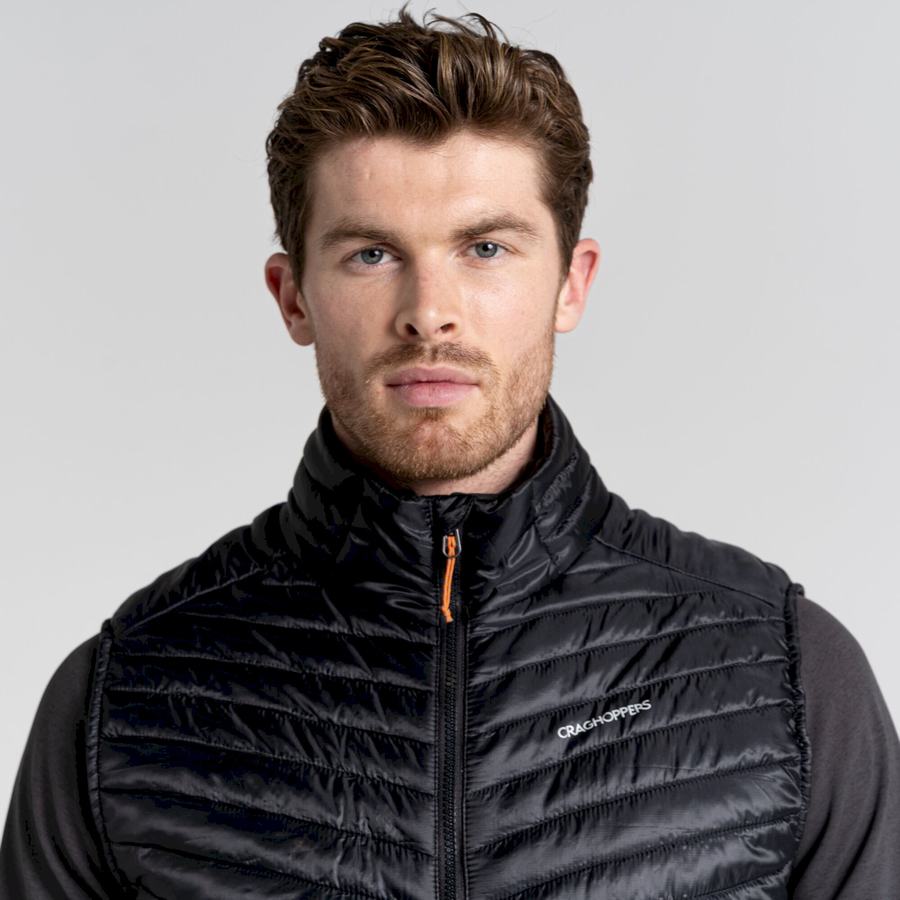 Men's Craghoppers ExpoLite Insulated Vest Gilets Black | TQN8547WP