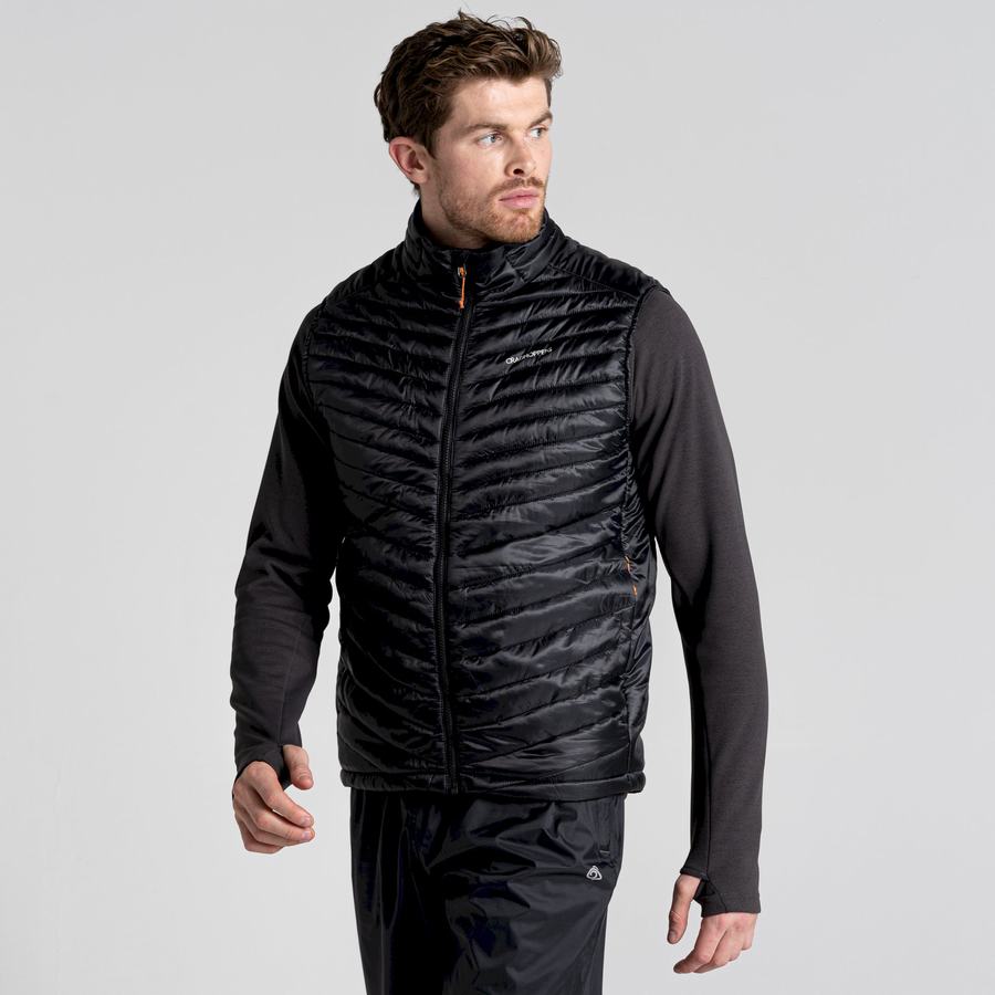 Men's Craghoppers ExpoLite Insulated Vest Gilets Black | TQN8547WP