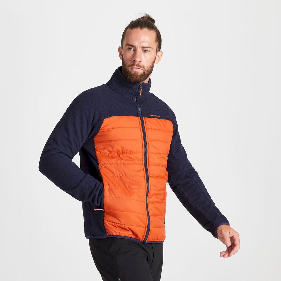 Men's Craghoppers Finglas Hybrid Jackets Blue Navy | IVK9622PP