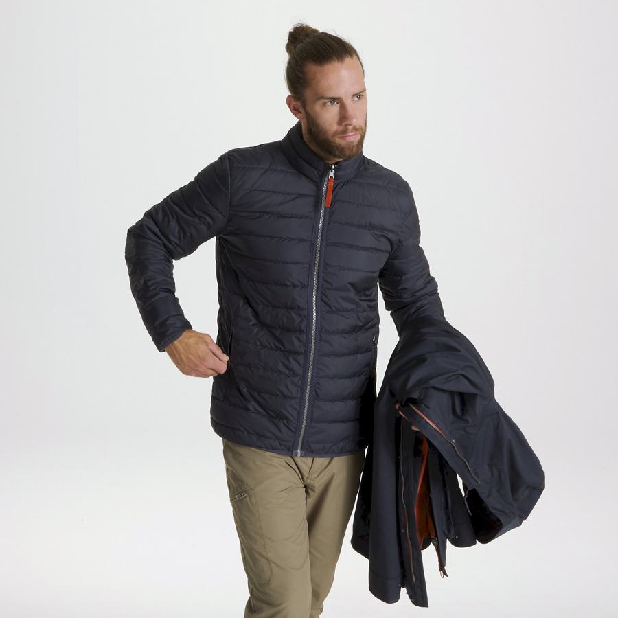 Men's Craghoppers Haster 3 In 1 Jackets Navy | FJV1439EK