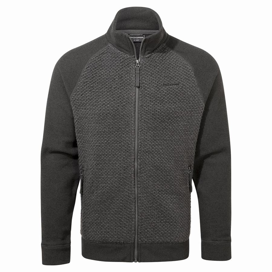 Men\'s Craghoppers Hector Jackets Black Grey | KAL4568NA