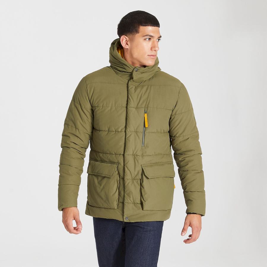 Men's Craghoppers Insulated Cromarty Jackets Green | SOF823AL