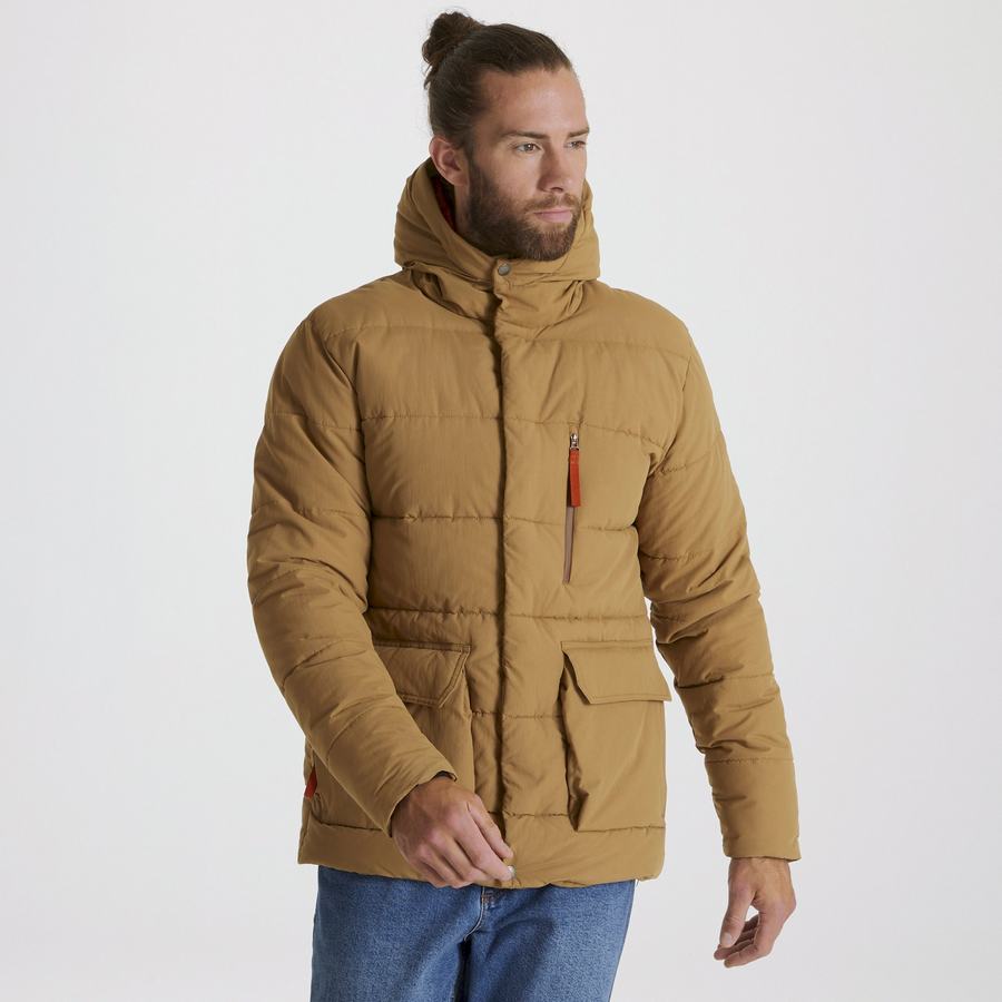 Men's Craghoppers Insulated Cromarty Jackets Dark Khaki | YQS6439HB