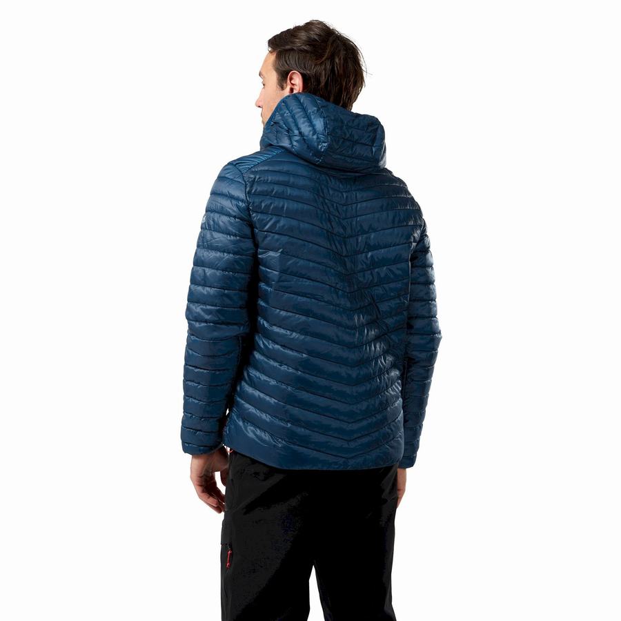 Men's Craghoppers Insulated ExpoLite Hooded Jackets Navy Blue | JOK2917FY