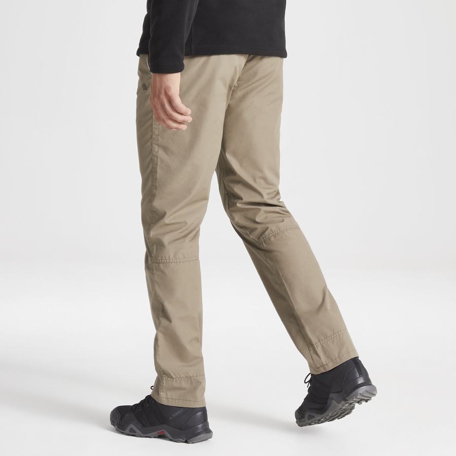 Men's Craghoppers Kiwi Boulder Slim Trousers Khaki | FIV3671SQ