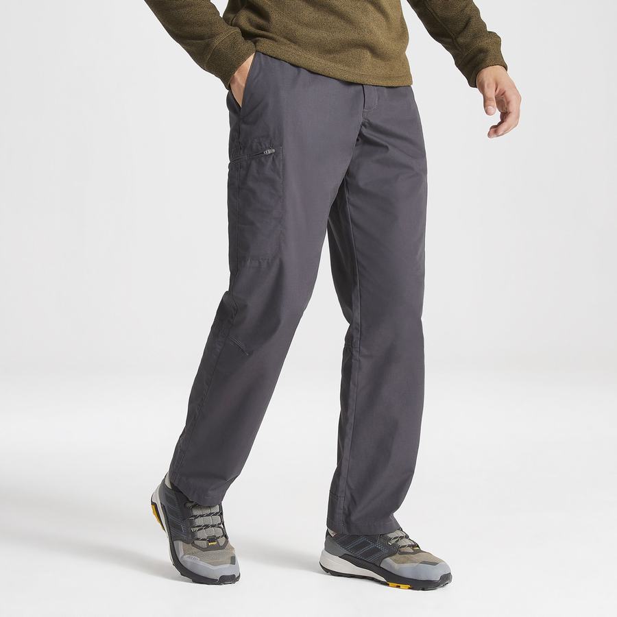 Men's Craghoppers Kiwi Boulder Trousers Black | AKS3737FQ