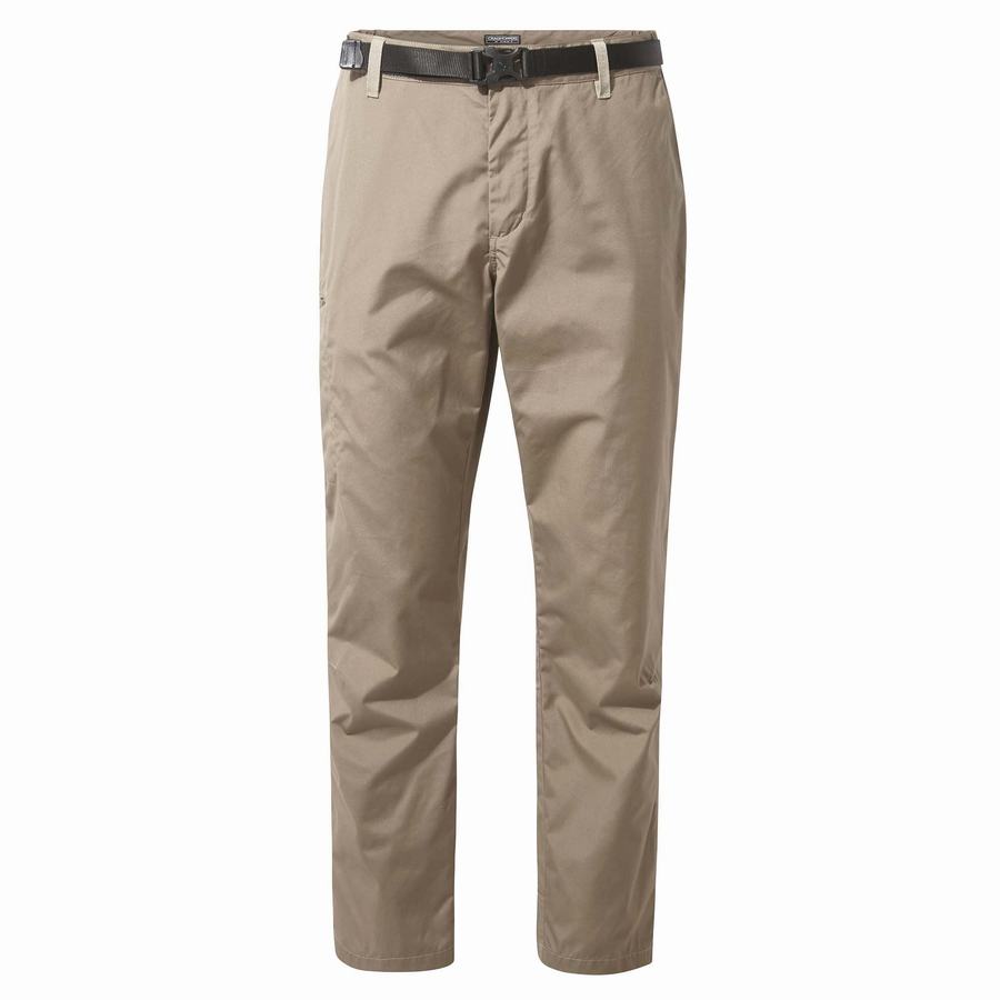 Men's Craghoppers Kiwi Boulder Trousers Khaki | XRQ4475ZY