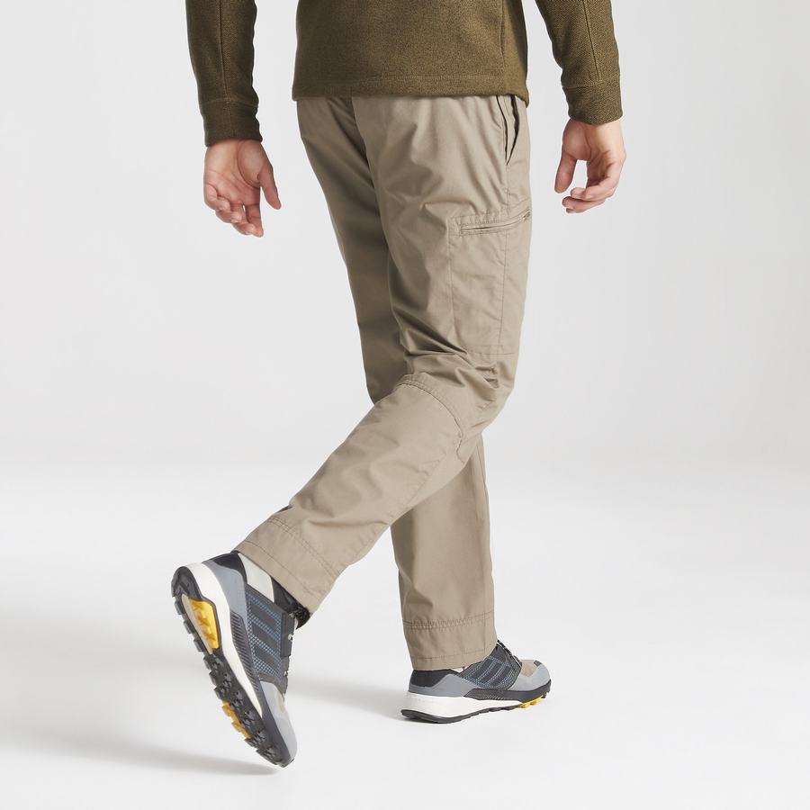 Men's Craghoppers Kiwi Boulder Trousers Khaki | XRQ4475ZY