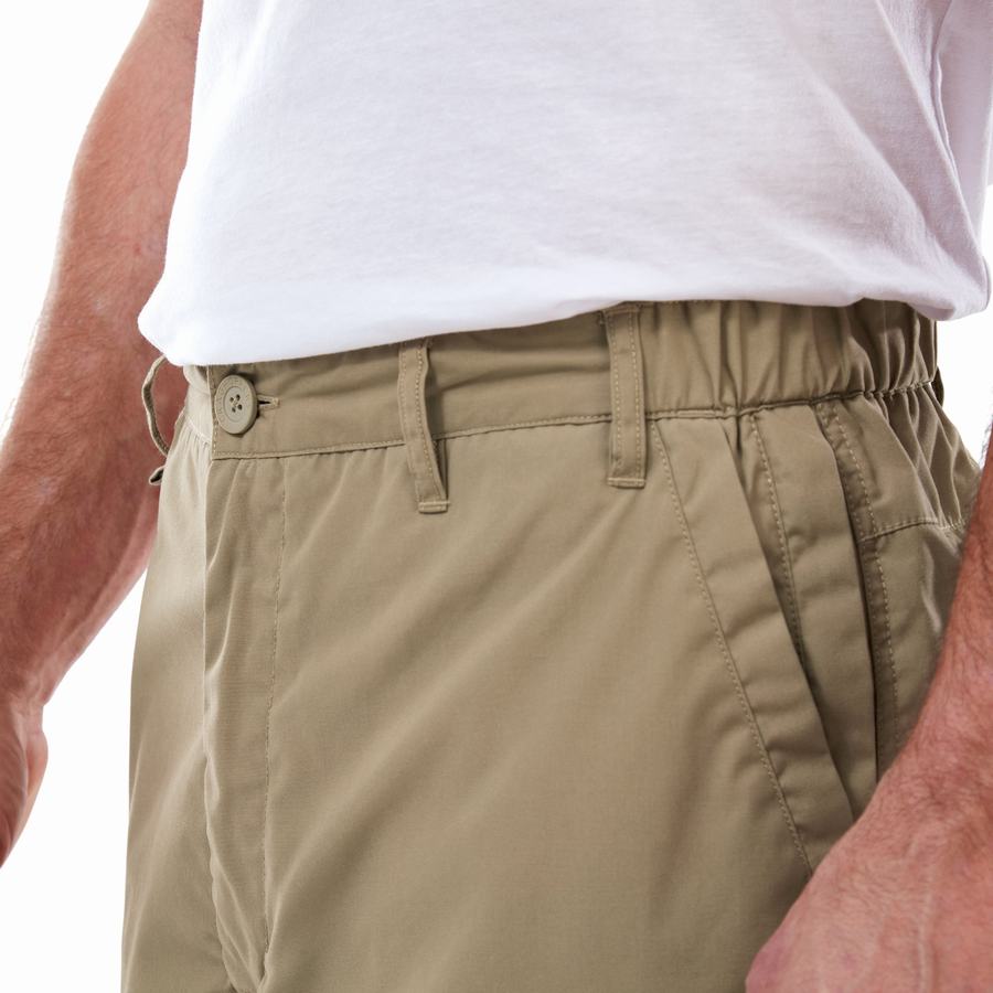 Men's Craghoppers Kiwi Long Shorts Khaki | MSV192HO