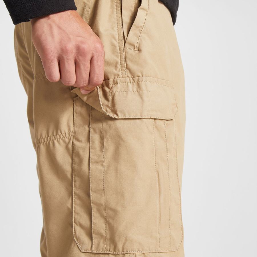 Men's Craghoppers Kiwi Long Shorts Khaki | MSV192HO