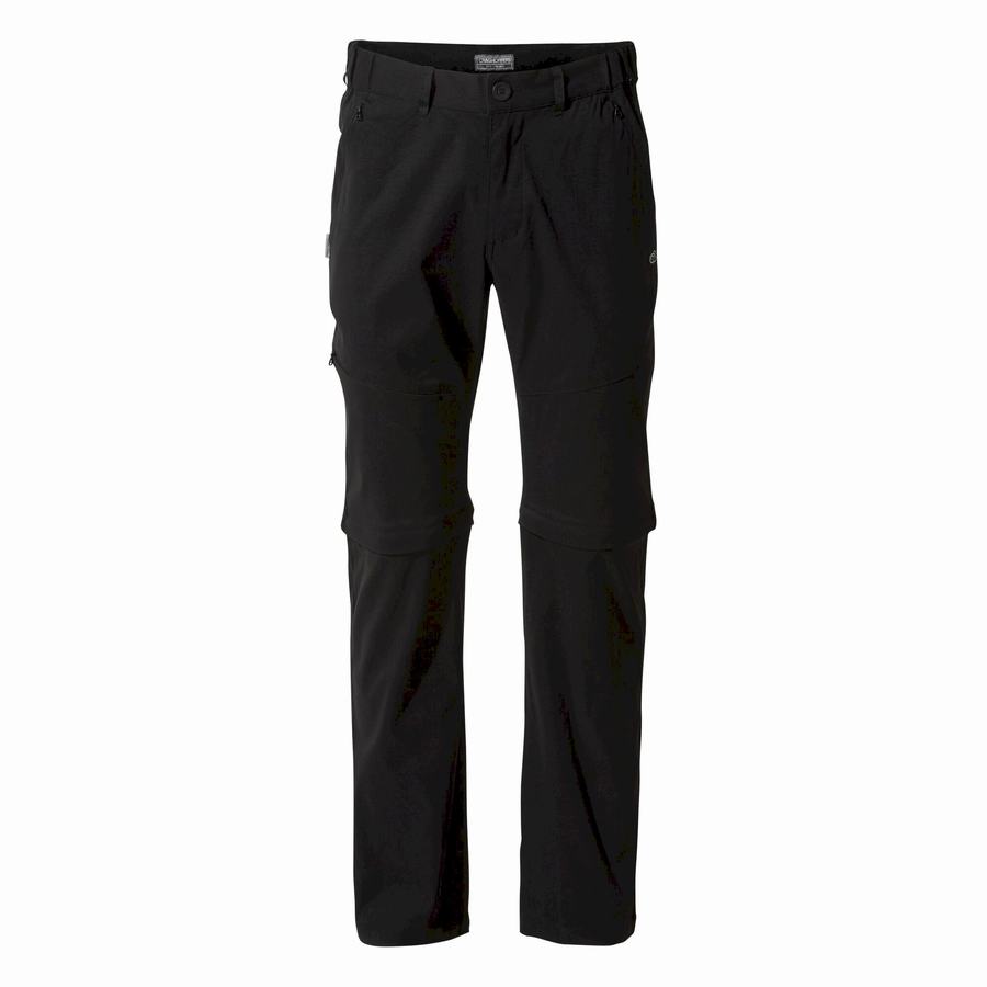 Men's Craghoppers Kiwi Pro II Trousers Black | VIV7240BQ