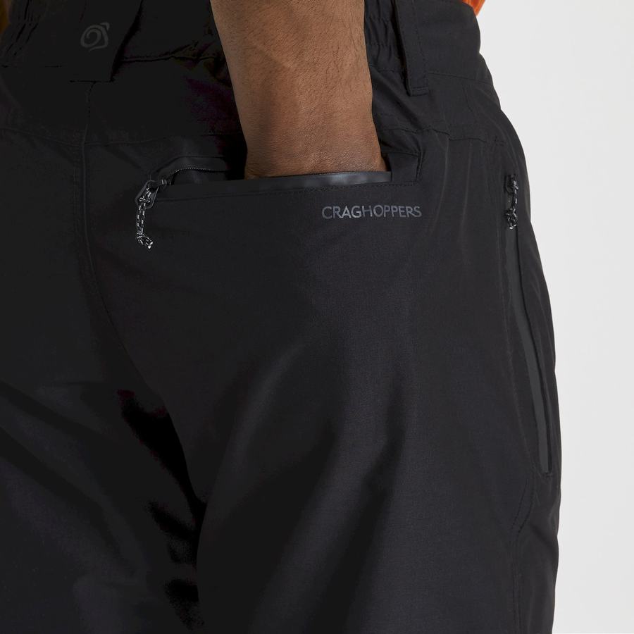 Men's Craghoppers Kiwi Pro II Waterproof Trousers Black | NVO751ZX