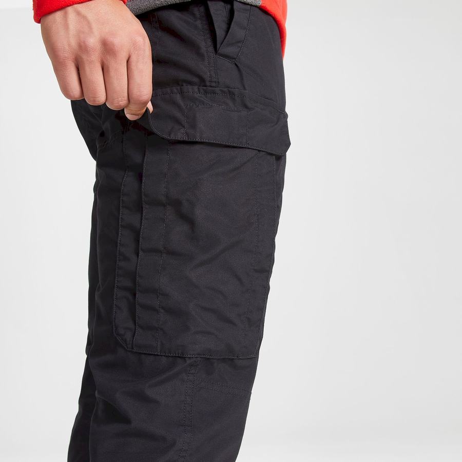 Men's Craghoppers Kiwi Slim Trousers Black | FDT9180NV