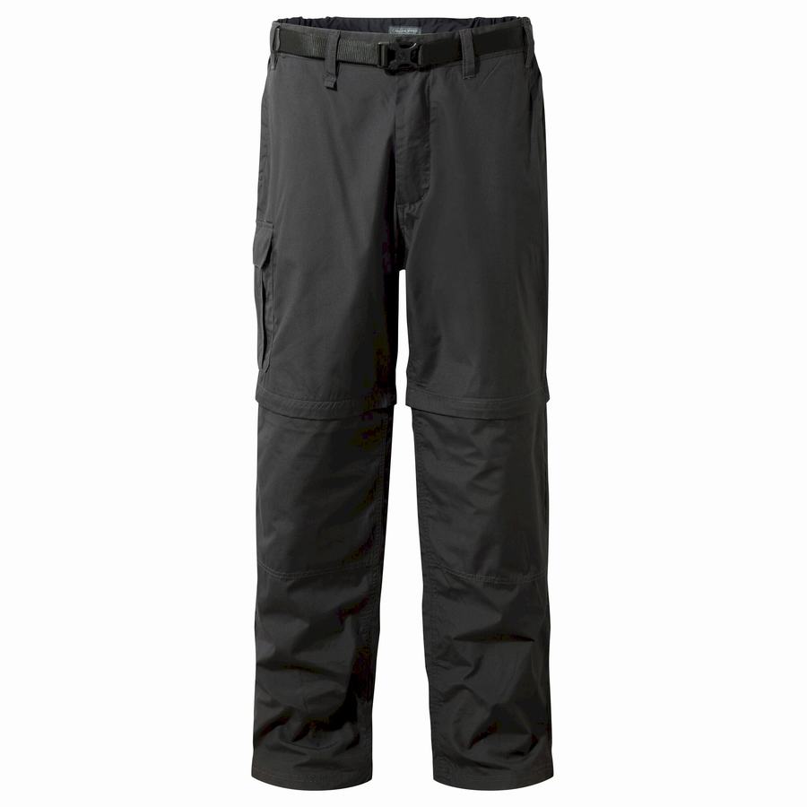 Men's Craghoppers Kiwi Trousers Black | DUY5247WP