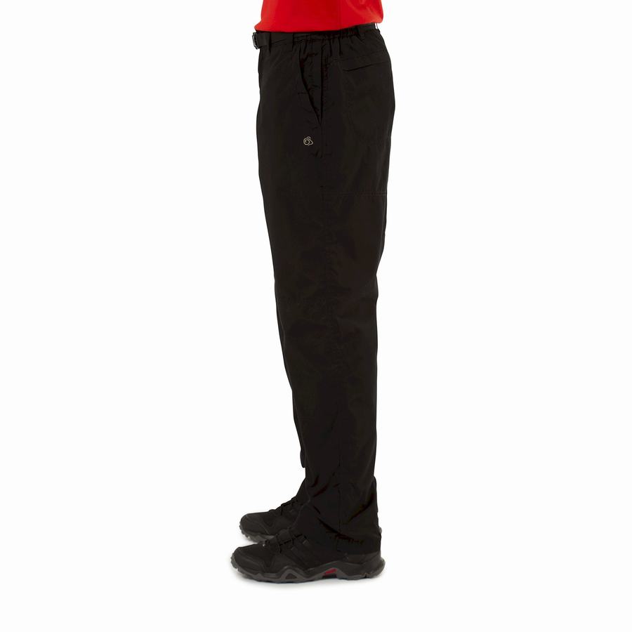 Men's Craghoppers Kiwi Winter Lined Trousers Black | QGU8274YX