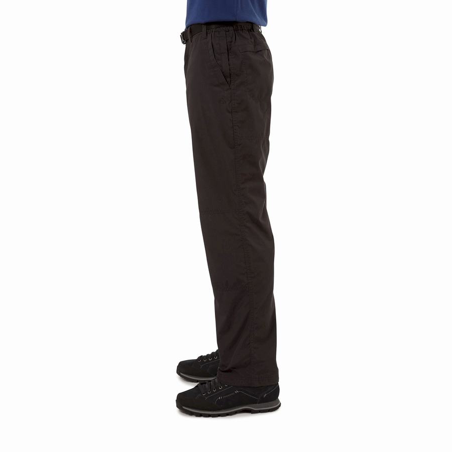 Men's Craghoppers Kiwi Winter Lined Trousers Black | SZX276UA