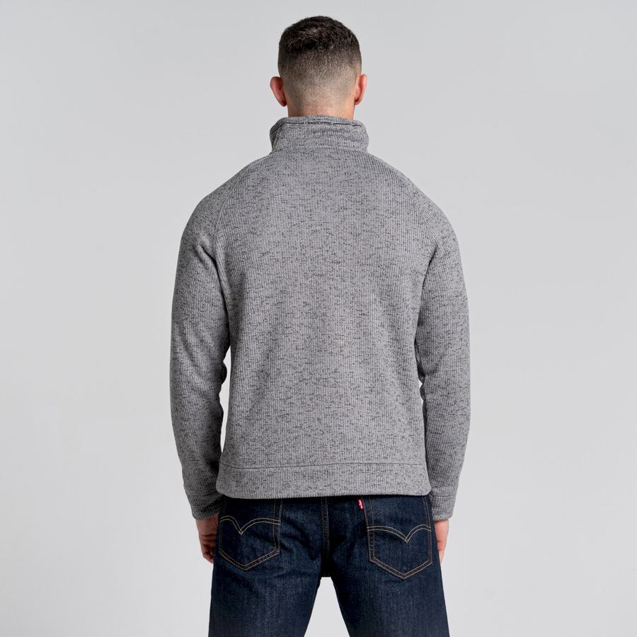 Men's Craghoppers Logan Half Zip Sweaters Grey | HTI4885NW