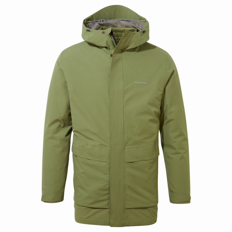 Men\'s Craghoppers Lorton Pro 3 in 1 Jackets Olive Green | KRR6532XU