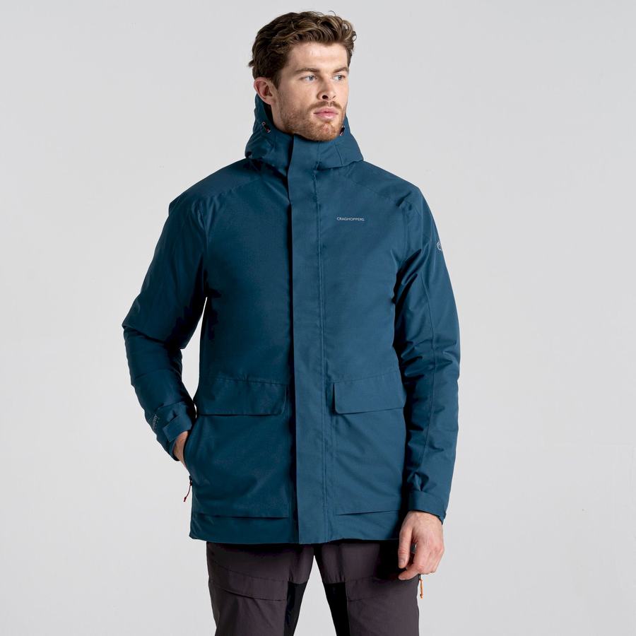 Men's Craghoppers Lorton Thermic Jackets Dark Blue | GVC1158QV