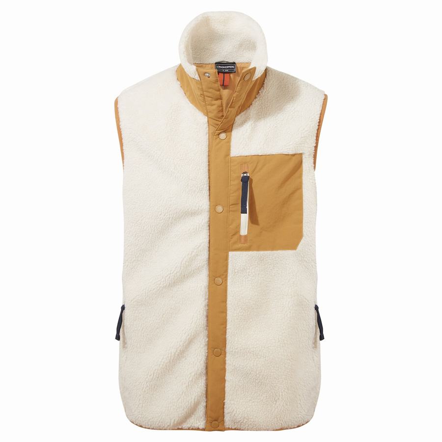 Men\'s Craghoppers Mercer Vest Gilets White | MTX578TP