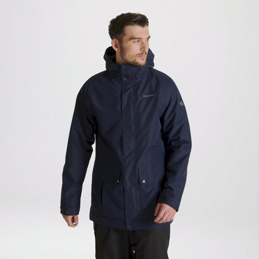 Men's Craghoppers Milford 3 In 1 Jackets Blue Navy | JWV7469QB