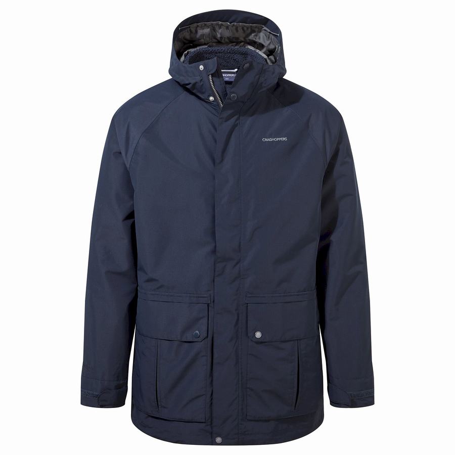 Men's Craghoppers Milford 3 In 1 Jackets Blue Navy | JWV7469QB