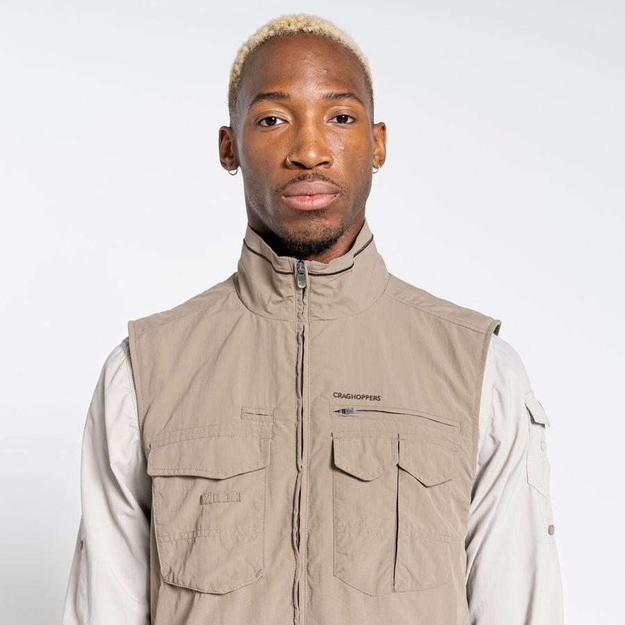 Men's Craghoppers NosiLife Adventure II Gilets Beige | QNK5378RW