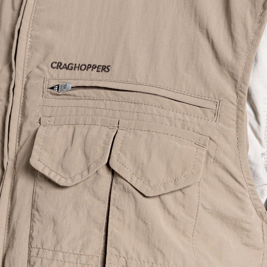 Men's Craghoppers NosiLife Adventure II Gilets Beige | QNK5378RW