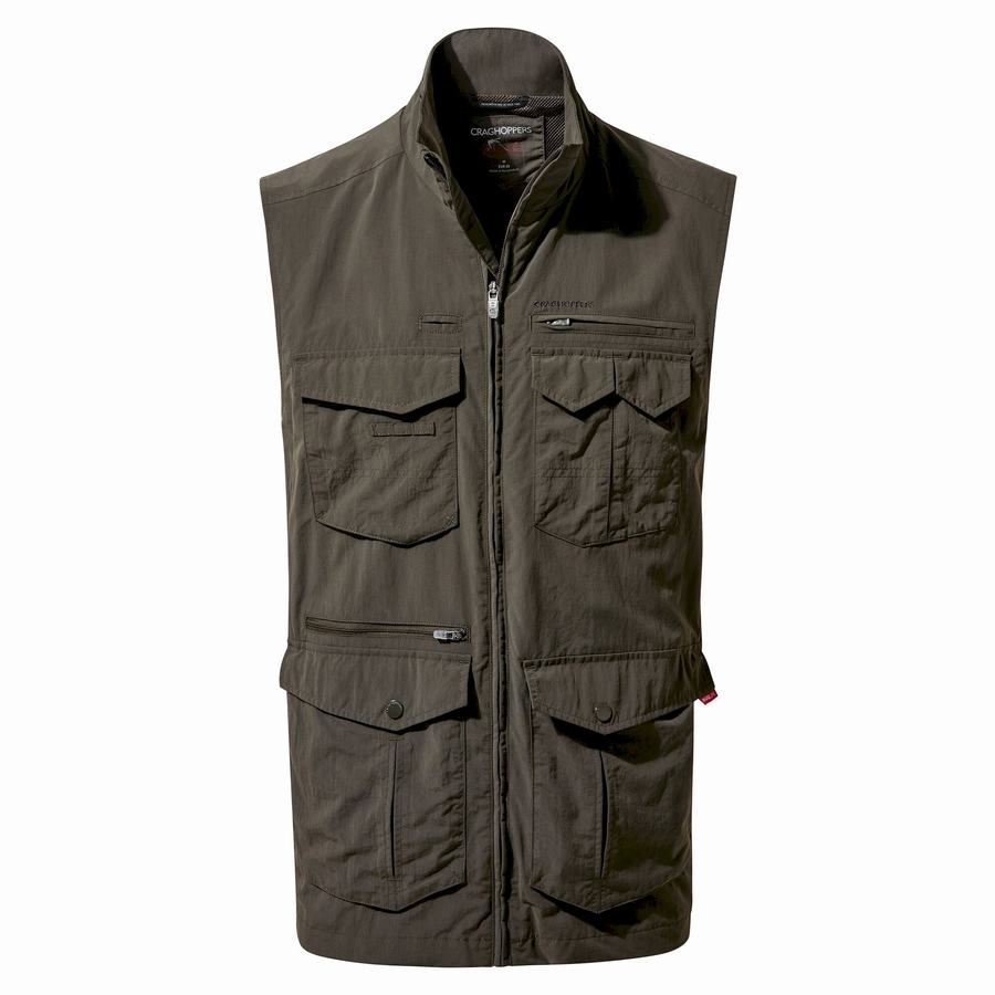 Men\'s Craghoppers NosiLife Adventure II Gilets Green | SEE7339HQ