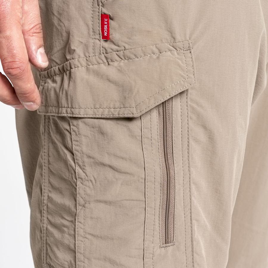 Men's Craghoppers NosiLife Cargo II Trousers Khaki | QVB669ZJ