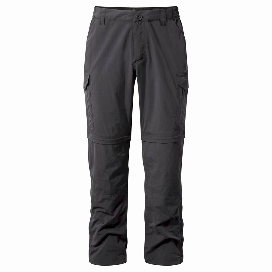 Men's Craghoppers NosiLife II Trousers Black | ZLW3363MJ