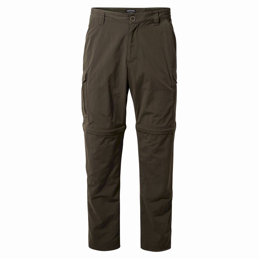 Men's Craghoppers NosiLife II Trousers Green | DOM555XG