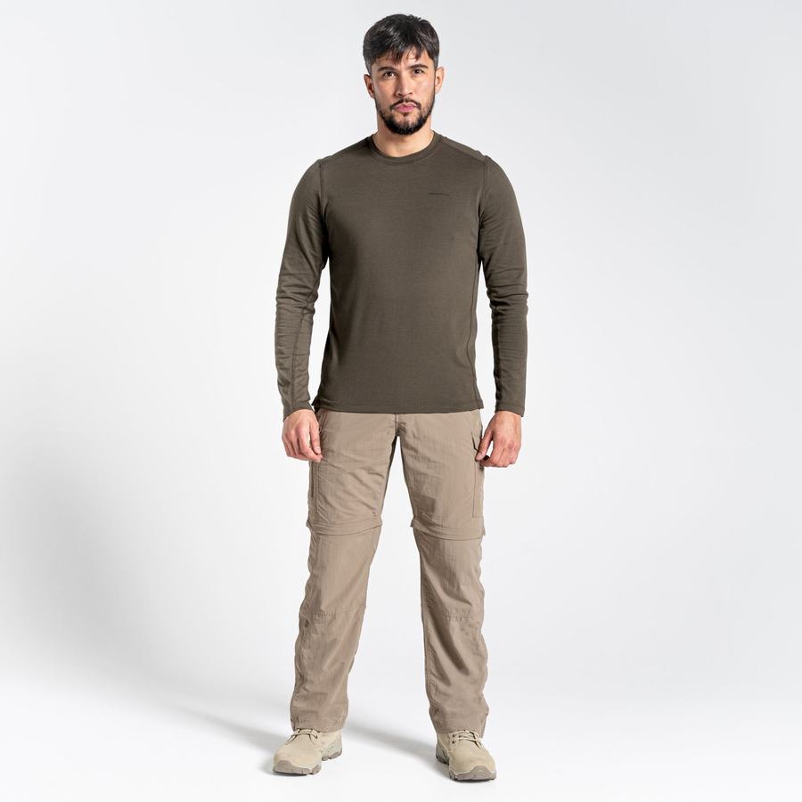 Men's Craghoppers NosiLife II Trousers Khaki | FTW4055VB